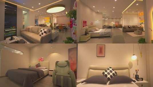 家居展厅室内家具展示高清在线视频素材下载