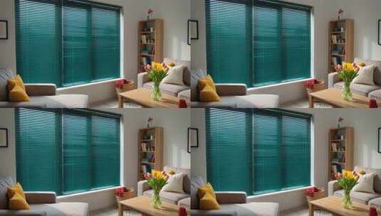 室内客厅绿植沙发家居场景高清在线视频素材下载