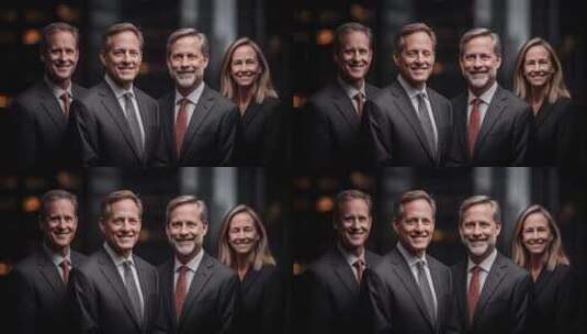 精英团队自信亮相商业合作前景无限高清在线视频素材下载