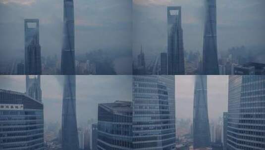 上海中心大厦延时摄影高清在线视频素材下载