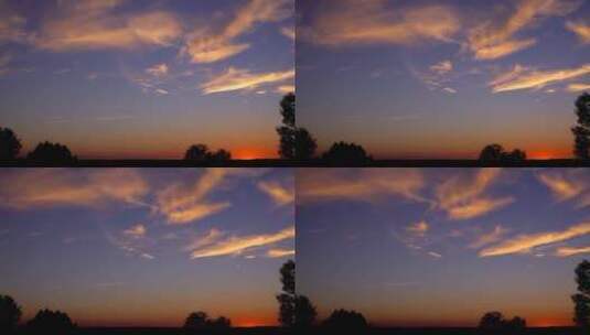 日落时分的天空高清在线视频素材下载