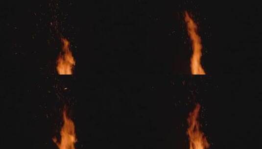 燃烧的篝火高清在线视频素材下载
