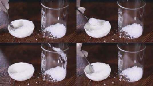 石蜡白蜡白色化学品高清在线视频素材下载