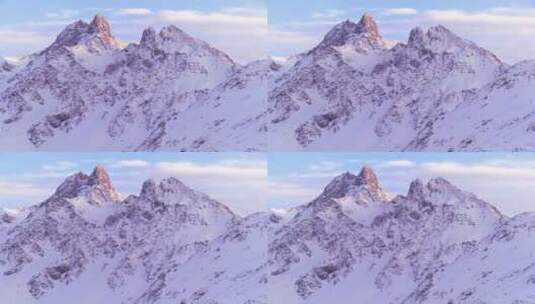 瑞士阿尔卑斯山全景高清在线视频素材下载