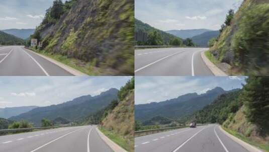 汽车在高速上行驶高清在线视频素材下载