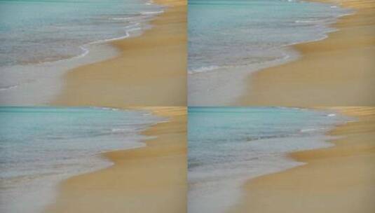 沙滩上的波浪高清在线视频素材下载