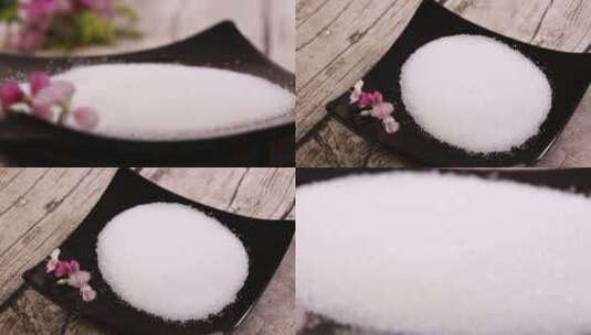 【镜头合集】调料白砂糖食盐高清在线视频素材下载