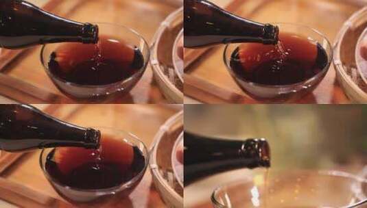【镜头合集】去腥餐酒花雕料酒高清在线视频素材下载