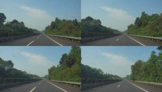 高速公路上汽车驾驶第一视角高清在线视频素材下载
