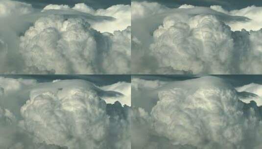 空中肆意翻涌的云团高清在线视频素材下载