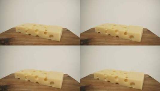 奶酪 芝士 美食 西餐 奶制品 特写高清在线视频素材下载