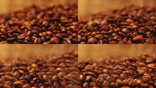 蒸烤咖啡豆高清在线视频素材下载