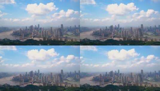 4K重庆主城区全景实拍素材1高清在线视频素材下载