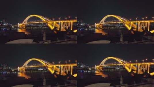 卢浦大桥高清在线视频素材下载