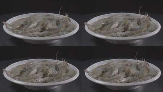 海虾旋转特写拍摄LOG高清在线视频素材下载