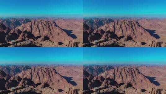 埃及西奈山的光影高清在线视频素材下载