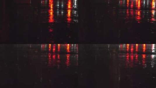 夜雨唯美空镜高清在线视频素材下载