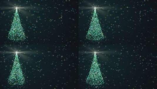 4K圣诞元素组成的节日庆祝场景 (2)高清在线视频素材下载