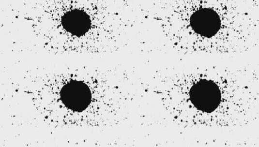 4k水墨扩散飞溅字幕遮罩视频素材 (4)高清在线视频素材下载