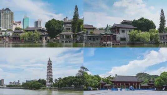 东莞文化地标延时摄影合集高清在线视频素材下载