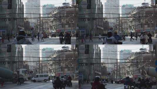 上海老城区街景高清在线视频素材下载