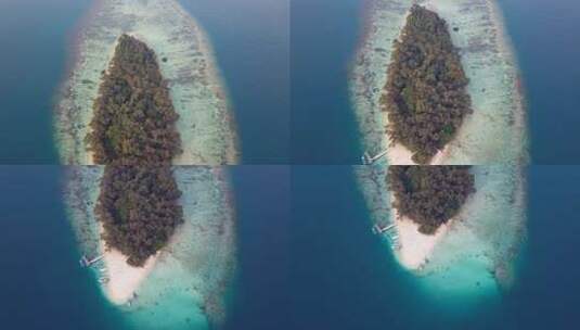 印尼大海海岛航拍高清在线视频素材下载