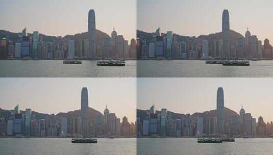 香港维多利亚港地标高清在线视频素材下载