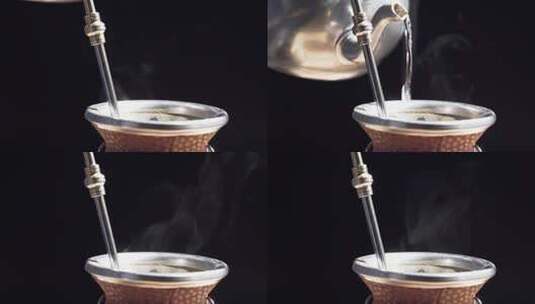 把热水倒入茶壶里高清在线视频素材下载