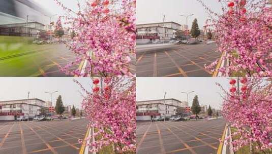 北京怀柔城市春季延时视频高清在线视频素材下载