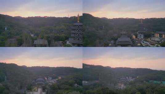浙江省温州市景山公园护国寺高清在线视频素材下载