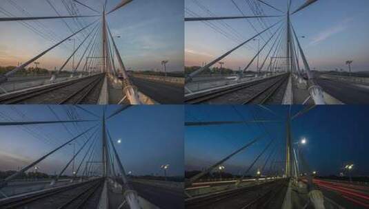 塞尔维亚大桥延时摄影高清在线视频素材下载