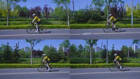 户外骑行 自行车高清在线视频素材下载