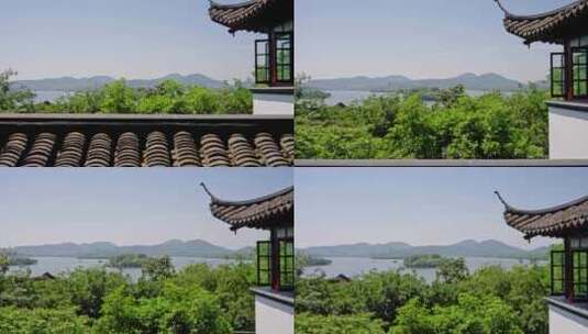 杭州西湖全貌高清在线视频素材下载
