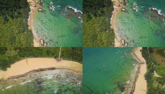 椰树海滩沙滩淇水湾高清在线视频素材下载