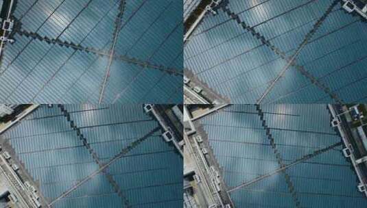 深圳光明区屋顶太阳能板高清在线视频素材下载