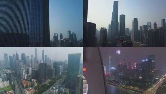 【合集】广州航拍建筑物镜头高清在线视频素材下载