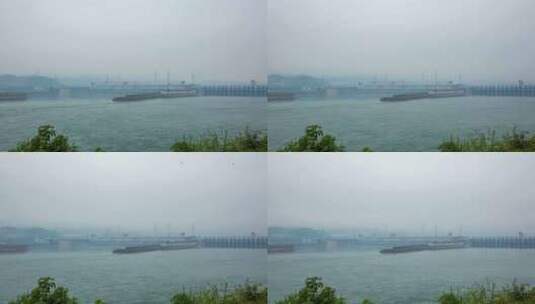 湖北宜昌葛洲坝工程航道景点高清在线视频素材下载