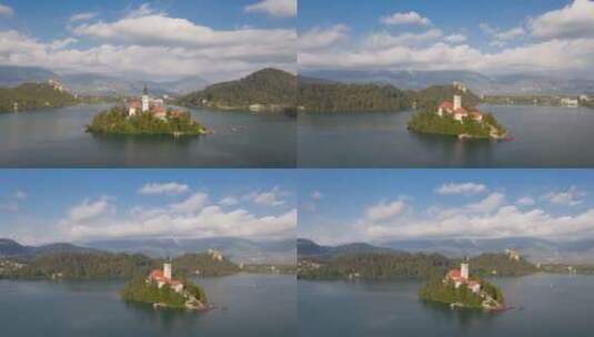 斯洛文尼亚布莱德湖的时间流逝高清在线视频素材下载