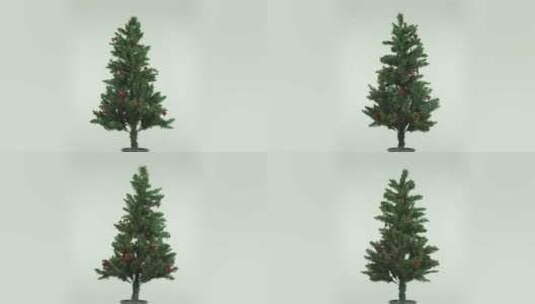 旋转的圣诞树高清在线视频素材下载
