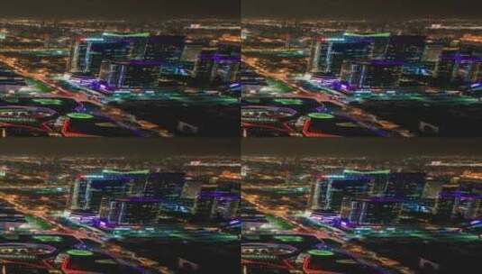 江苏苏州城市风光航拍移动延时竖屏高清在线视频素材下载