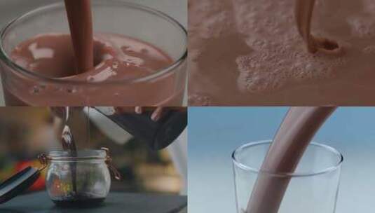 【合集】巧克力酱 巧克力饮品 液体巧克力高清在线视频素材下载