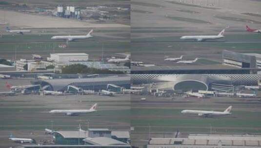 国航深圳机场起飞高清在线视频素材下载