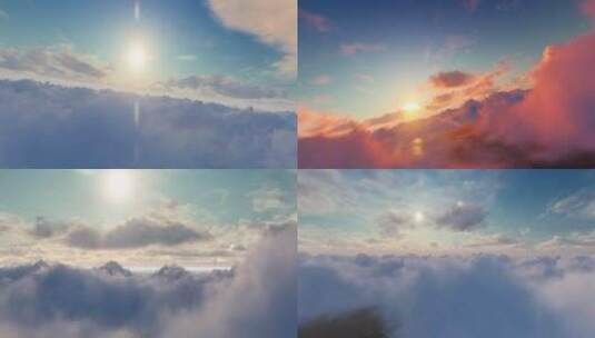 云海日出 唯美意境 云层日出高清在线视频素材下载
