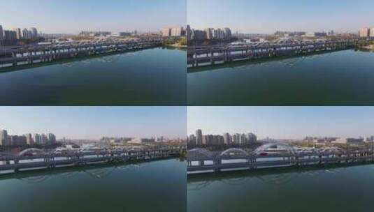西安广运大桥高清在线视频素材下载
