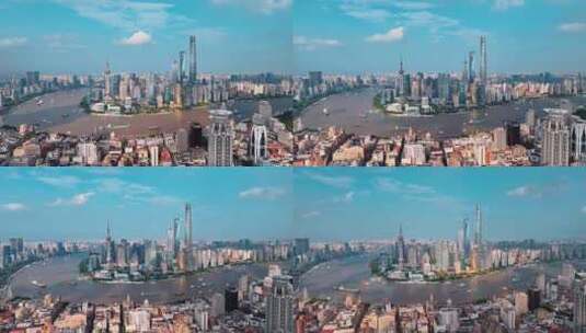 上海陆家嘴日转夜延时摄影高清在线视频素材下载