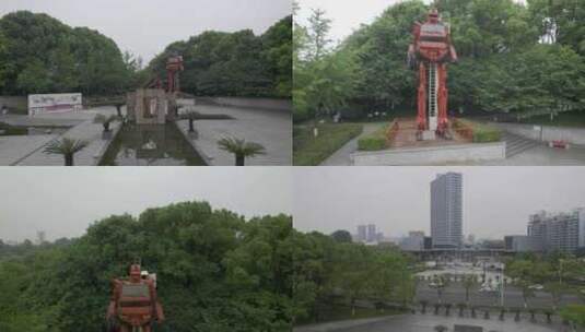 杭州消防主题公园高清在线视频素材下载