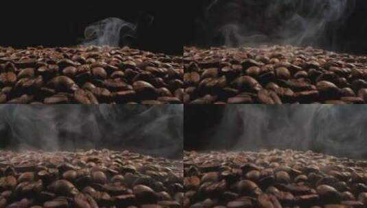 咖啡豆制作烘培高清在线视频素材下载