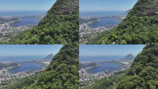 巴西里约热内卢市中心著名的蒂朱卡森林。高清在线视频素材下载