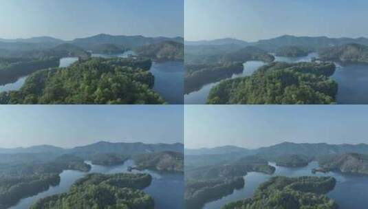 森林山水湖泊航拍青山绿水山川河流山峰风景高清在线视频素材下载