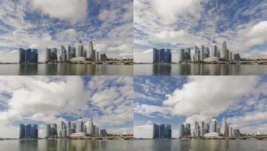 城市科技高楼大厦云朵延时高清在线视频素材下载